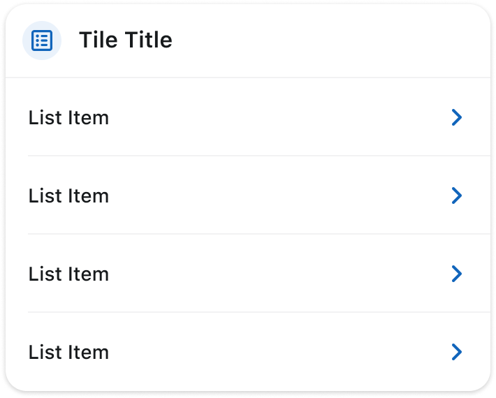 Account actions menu