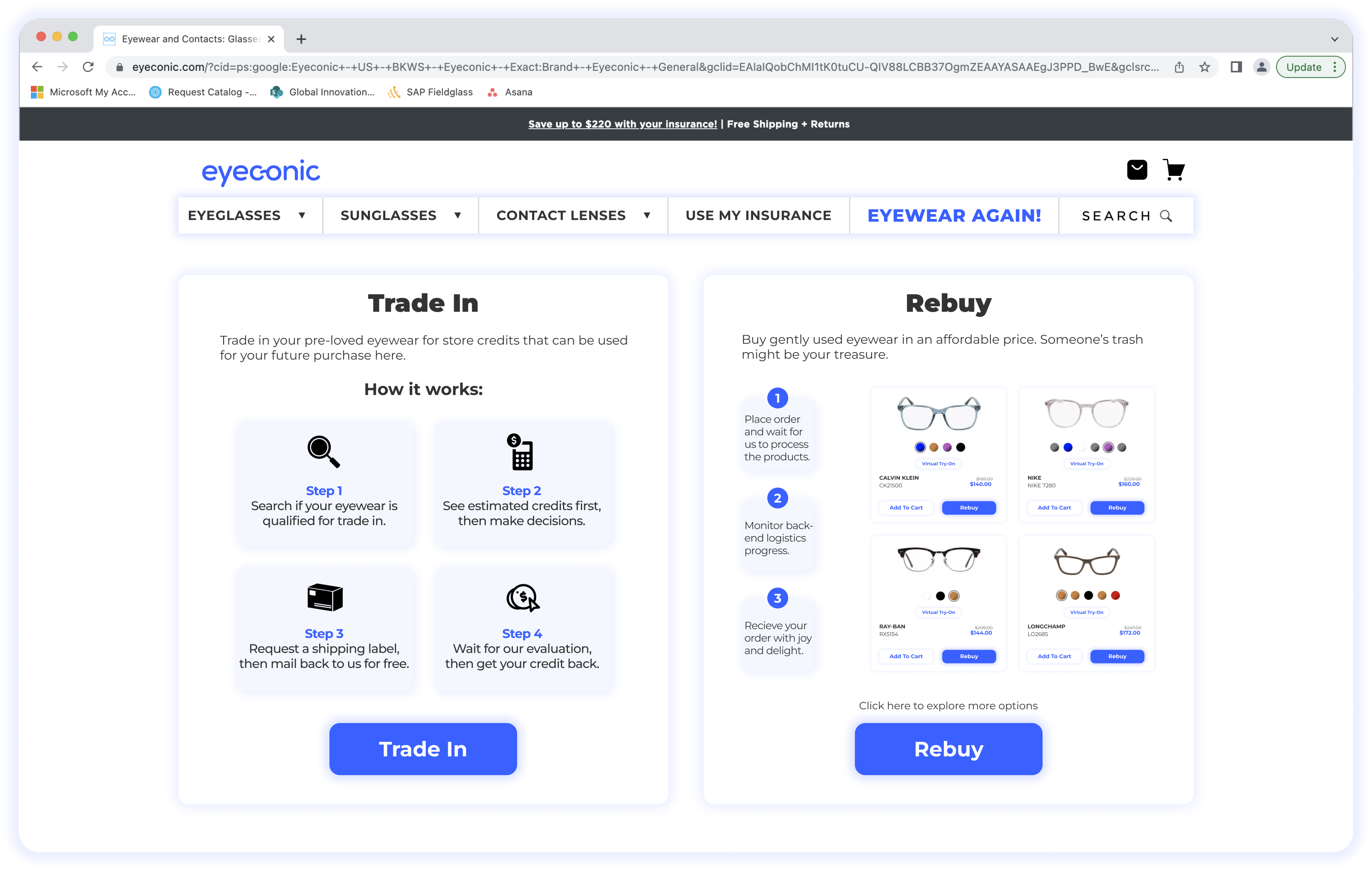 Re-Commerce home page